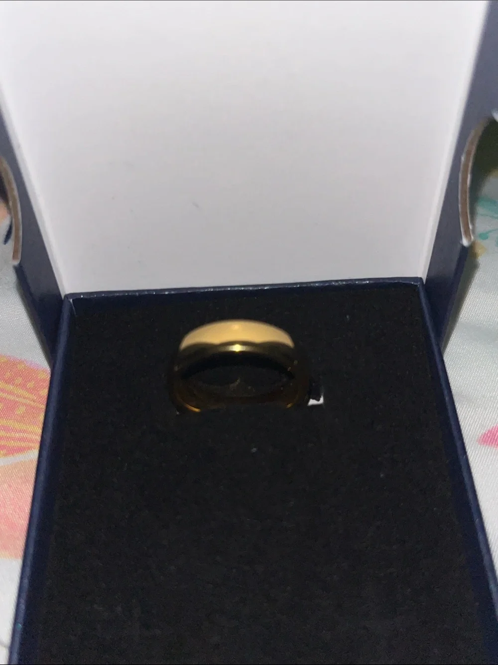 24K Gold Plated Ring 6mm Men’s